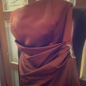 Cognac colored dress